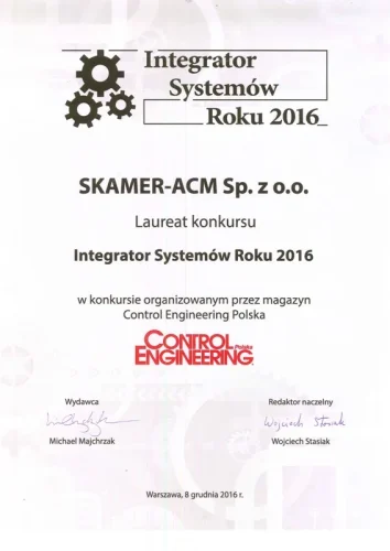 2 edycja konkursu na Intergratora Systemów Roku 2016