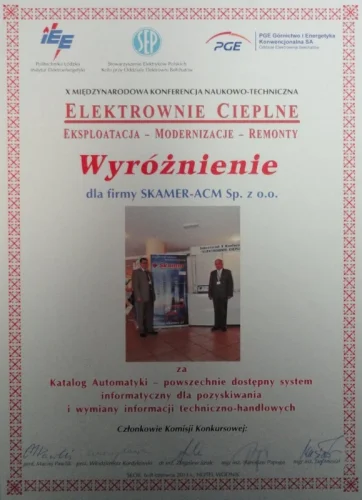 Wyróżnienie – Elektrownie cieplne